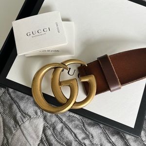 Brown Gucci Belt 75size